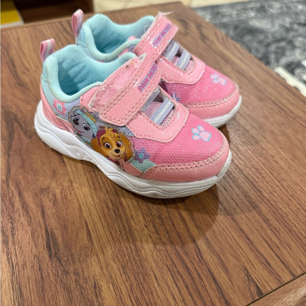 Paw Patrol Pink and Blue Kids Sneakers size 7